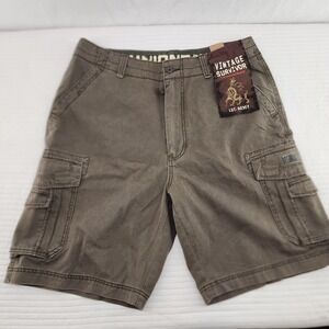 Unionbay Vintage Survivor Cargo‎ Shorts Men's Size 38 Olive Green Casual